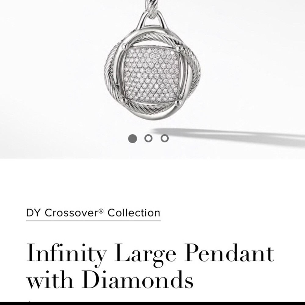 FLASH SALE!!!! Infinity LARGE Pendant w/Diamonds